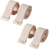PurpleYu 2 Pairs Women Convertible Plain Bra Straps Replacement for Women Bra 18/21/25mm Width 18" and 21" Long