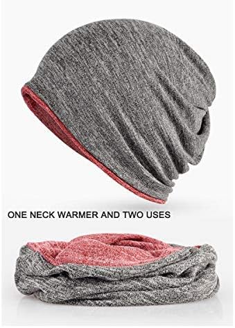 Magic Headband Neck Warmer, Stylish Outdoor Fleece Knit Headwear Winter Scarf Wool Snow Ski Caps, Balaclava Hood, Skull Cap, Face Mask for Women Men