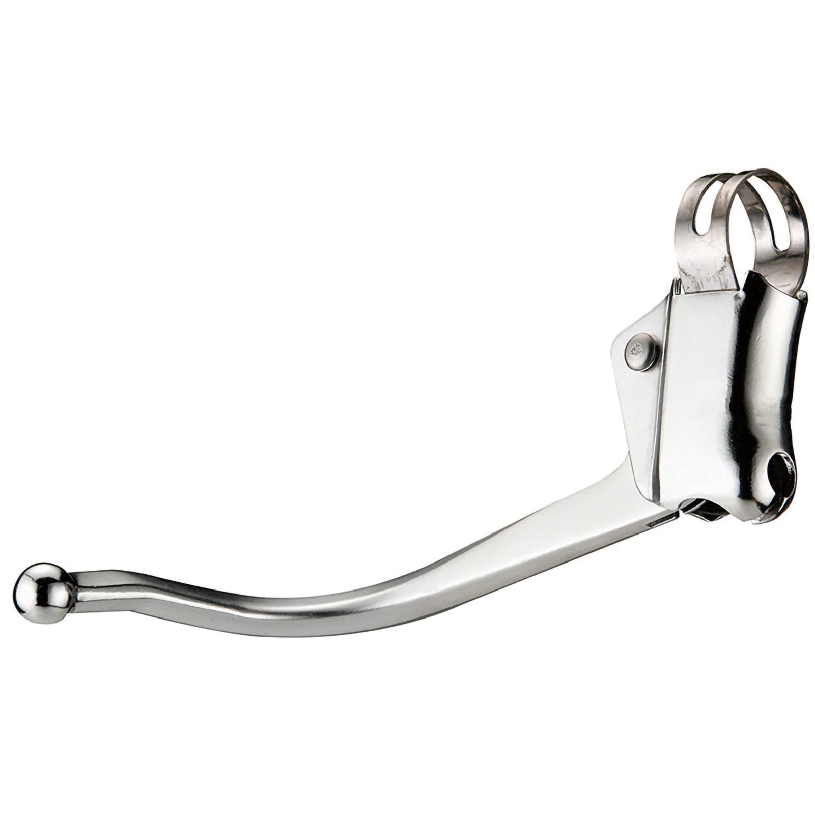 Lybunair Cycle Front Fork Brake Handles, Retro Bent Brake Lever for Handlebar, Cycle Classic Brake Handle Replacement Part (Silver)