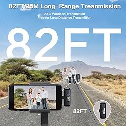 OSA 2Pcs Wireless Lavalier Microphone for iPhone