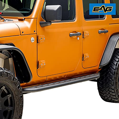 EAG Tubular Running Board Side Step Rock Slider Fit for 1821 Wrangler