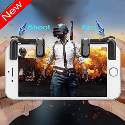 Mobile Game Controller(Upgraded Version), Mobile Game Sensitive Shoot and Aim Buttons L1R1 Compatible PUBG/Rules of Survival/Knives Out, Phone Game Controller Compatible Android iOS (1 Pair) by Cheri