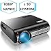 1080P Projector,XINDA 6200 Lux Projector ,±50°4D Keystone Correction with X&Y Zoom,4K Home Theater Projector,Home &Business Projector for TV Stick,Smartphone,PC,Box,PS4,HDMI,VGA,USB
