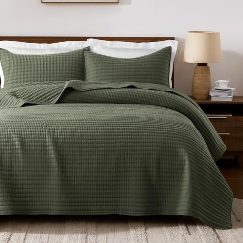 Palassio King Quilt Set Channel Pick Stitch