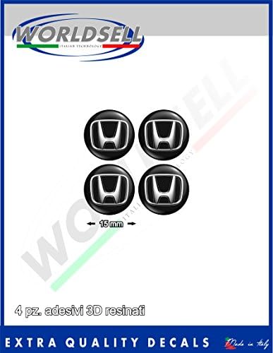 Adhesive resin 3D effect to key kit 4 pcs of 1.5 cm ' HONDA, CIVIC JAZZ CRV ACCORD TOURER ''