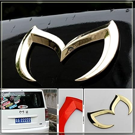 Amazon 3mテープカースタイリングステッカーバットバットマンオートカーのトランクのバッジエンブレム3dメタルステッカーロゴmsスピードマツダ2 3 5 6 Cx 5 Cx 9 Red ステッカー デカール 車 バイク