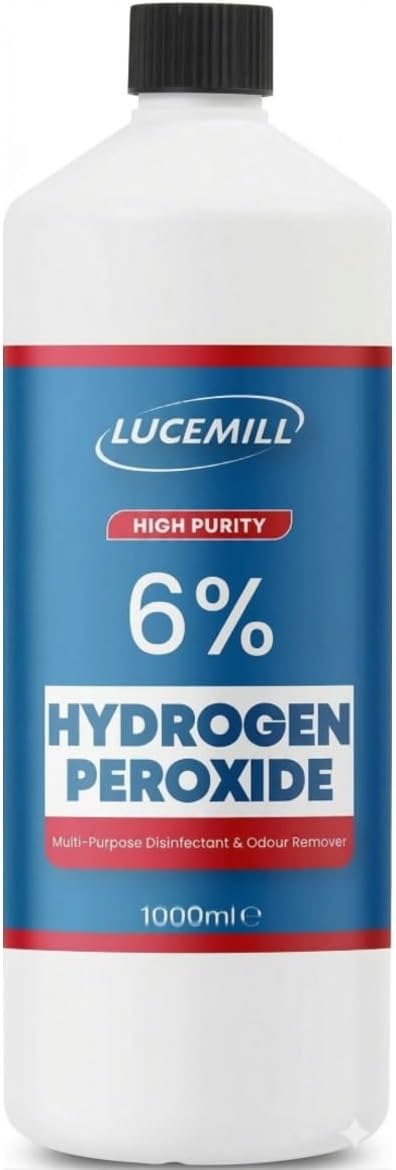 Lucemill Hydrogen Peroxide 6% Food Grade 1 Litre Liquid Unstabilised