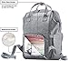 KiddyCare Diaper Bag Backpack, Multi-Function Waterproof Maternity Nappy Bags for Travel with Baby, Large Capacity, Stylish and Durable, Gray Melange