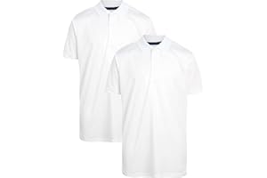 Galaxy by Harvic Boys' School Uniform Shirt - 2 Pack Moisture Wicking Short Sleeve Polo T-Shirt (8-20)