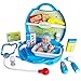 Doll Doctor Kit Pretend Play Medical Play Set with Stethoscope Toy Case Role Play Game for Toddler Kids 3 4 5 Years Old, 16PCS