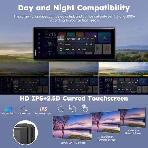 CARPURIDE W903Plus Wireless CarPlay e Android Auto 4+64 GB, schermo touch HD IPS da 9,3" CarPlay per auto, GPS online e offline, Google Play, Mirror Link, Bluetooth, antenna GPS, telecamera posteriore