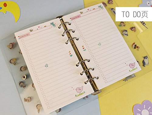 Funcoo Set of 2 45 Sheets Planner Filler Paper Refills Inserts Pages A5 Size Loose Leaf Paper for 6-Holes Binder, Journal, Dairy, Day Planner, Notebook (To Do List) - Thumbnail 3