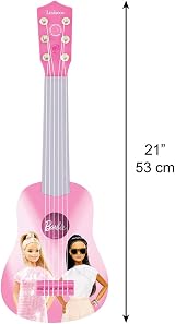 Lexibook Barbie My First Guitar 21 inch 6 Nylon Strings Pink K200BB view 3