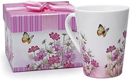 Nuowoqi Coffee Mug 10-ounce Funny Design Home and Restaurant Use pink