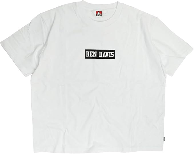 Amazon レディース Ben Davis Tシャツ ベンデイビス ボックスロゴ プリント 半袖tシャツ ワイドシルエット Boxロゴ ショート丈 女性用 トップス ホワイト ブラック フリーサイズ レディース Tシャツ カットソー 通販