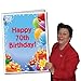VictoryStore Jumbo Greeting Cards: Giant 70th Birthday Card (presents and Balloons), 2' x 3' card with envelope