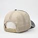 Vintage Washed Cotton Soft Mesh Adjustable Baseball Cap (Charcoal/Charcoal/Khaki)