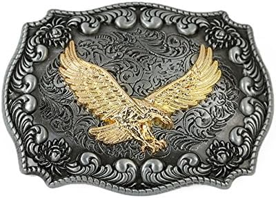 Flying Eagle Golden Belt Buckle Werstern Cowboy Silver Hunting Buckles