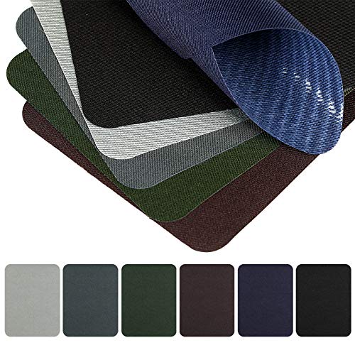 Naler 30 Pieces Iron on Patches Fabric Twill Patches for Clothing Jeans Jacket Cotton Jeans Repair Kit Art Craft Decoration Ornaments, 6 Colors (4.9" X 3.7") - Thumbnail 7