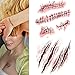KepooMan Body Scar Tattoo Temporary Stickers Halloween Bleeding Wound Scar for Cosplay(8 Sheets, Over 60 Wound Tattoos Total)