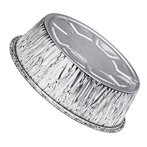 8-Inch Aluminum Dutch Oven Liner Pans (20 Count) Cake Pan and Extra Deep Aluminum Foil Pans for Baking and Camping - Thumbnail 3