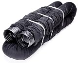 Flex-Drain 52003 Flexible/Expandable Landscaping Drain Pipe, Perforated with Filter Sock, 4-Inch by 50-Feet