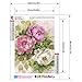 Diamond Painting Kits for Adults Kids, 5D DIY Flowers Diamond Art Accessories with Round Full Drill Dotz for Home Wall Decor - 11.8×15.7Inches
