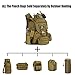 HUNTVP 40L Military Tactical Backpack MOLLE Assault Daypack Rucksack WR (Dark Brown)