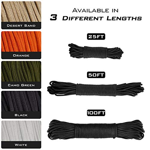 Extremus True Mil Spec 5040 Paracord, Made in The USA, Military Grade