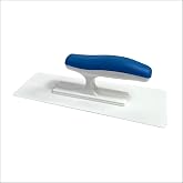 Hanroy Plastic Trowel 4" x 9.5", Blue Grip Finishing for Plastering | 4 x 9.5 Inch Plastic Trowel, Blue Grip Finishing, Lightweight for Plastering and Wall(D1147F)