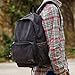 OXA Canvas Backpack School Bag Laptop Bag Computer Bag Daypack Black