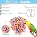 kathson Chicken Toys for Hens, Natural Colorful Loofah Shredder Toy and Foraging Shredding Hanging Toy Ideal for Chook and Medium Parrots Parakeets Budgies(2 Packed)thumb 3