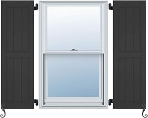 Atlantic Architectural Framed Board-N-Batten, Board and Batten Shutters (Per Pair), 20