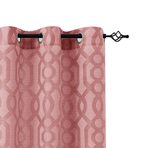 Privacy Light Filtering Curtains For Bedroom 63 Inch Length Modern