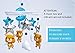 Baby Mobile Felt Nursery Crib Mobile Handmade Baby Shower Gift for Boy (Blue Silver)