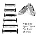 No Tie Shoelace for Kids and Adults with Free Tool, KeyWants Elastic Silicone Shoes Laces Fit for Sneaker, Casual Shoes (Kids, 3 Pairs)