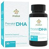 Prenatal Vitamins with DHA and Folic Acid - Dietary Supplement Ideal for Mother and Child – Gluten Free, Sugar Free, Dairy Free and No Artificial Flavors (30)