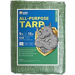 GUARD SHIELD Tarp Green 9x15 Feet Multi Purpose