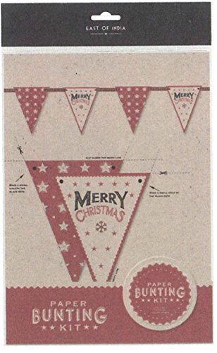 East of India DIY Bunting Kit - 'Merry Christmas'