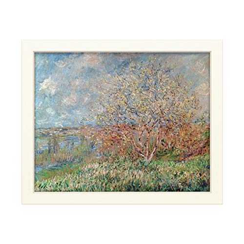 Trademark Fine Art ' Spring 1880 ' White Frame by Claude Monet 16x20