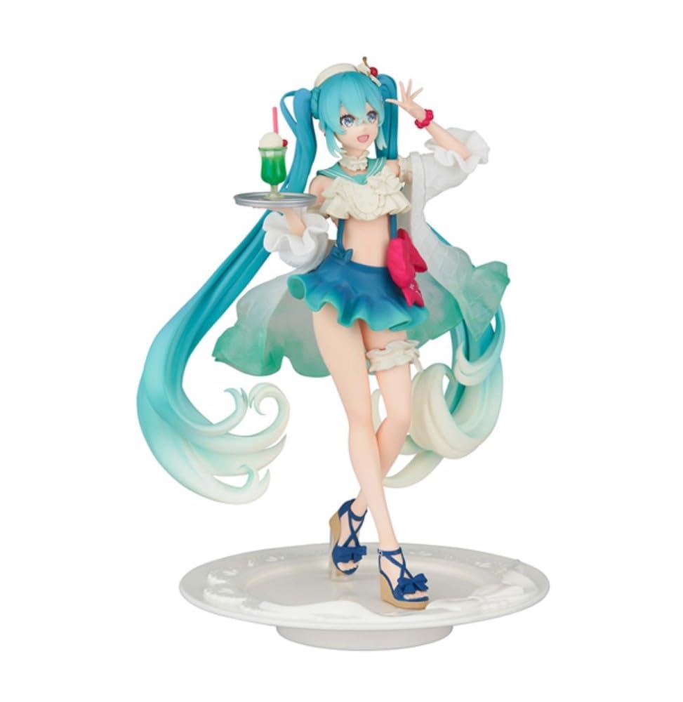 Hatsune Miku figurine PVC Hatsune Miku SweetSweets Series Melon Soda Float 18cm