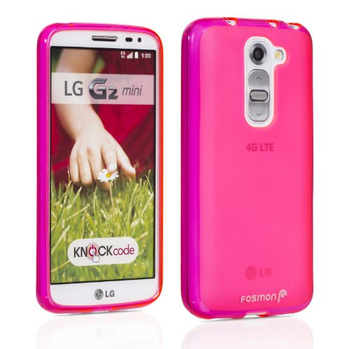 LG G2 mini Case, Fosmon DURA-FROST Smooth Durable & Flexible Slim Fit TPU Case Cover for LG G2 Mini - Retail Packaging (Hot Pink)