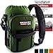 Wild Wolf Outfitters Water Bottle Holder for 64oz Bottles Green - Carry, Protect and Insulate Your Best Flask with This Military Grade Carrier w/ 2 Pockets & an Adjustable Padded Shoulder Strap