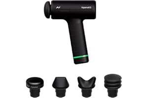 Hyperice Hypervolt 3 – QuietGlide Technology Handheld Percussion Massage Gun | 5 Speeds, 5 Interchangeable Heads | Helps Reli