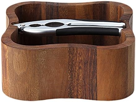Continenta Nut Bowl of Acacia Wood with Cracker