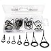 Goture 90pcs Saltwater Fishing Rod Repair Tips, Rod Repair Kit Fishing Rod Tips Stainless Steel Ceramic Ring Guide Rod Repair Replacement 9sizes