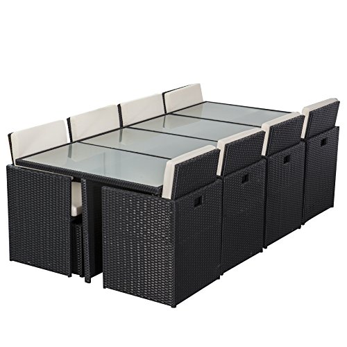 Gartenmöbel Peru Essgruppe braun 8 Personen Aluminium günstig