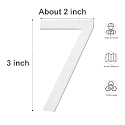 3 Inch Mailbox Numbers and Letters for