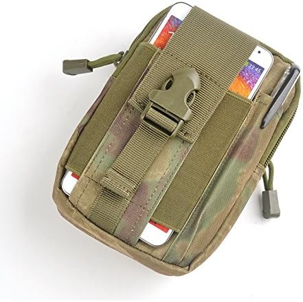Gadget Belt Waist Bag Utility Pouch with Cell Phone Holster, Holder Camping Hiking Outdoor Gear Cell Phone Holster Holder for iPhone 6/6S/7 by Christine 4.72 X 2.36 X 6.89 inch(Ruin camouflage)