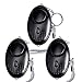 Personal Alarm, 3 Pack Emergency Self-Defense Security Alarms with LED Light, 140DB Safe Sound Personal Alarm Keychain for Elderly Women Kids Night Workers By Peroom, Black